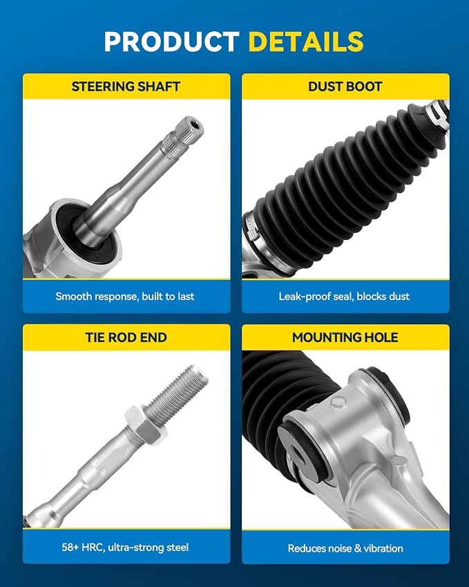 PHILTOP Power Steering Rack and Pinion for 07-11 Yaris, 12 Yaris Sedan | No.242674, 1G2674, 4551052140