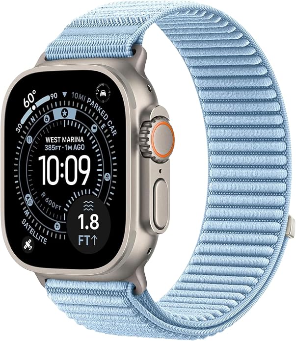 Nylon Loop Sport Band Compatible with Apple Watch Ultra 3 2 Band 49mm 46mm 45mm 44mm 42mm 41mm 40mm 38mm Women Men, Stretchy Strap Elastic Fabric Wristband for iWatch Series 11 10 SE 9 8 7 6 5 4 3 2 1