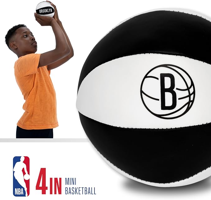 Franklin Sports NBA Toy Basketballs - 2 Pack of Kids Soft Mini Basketballs for Over The Door + Indoor Hoops - NBA Fan Shop