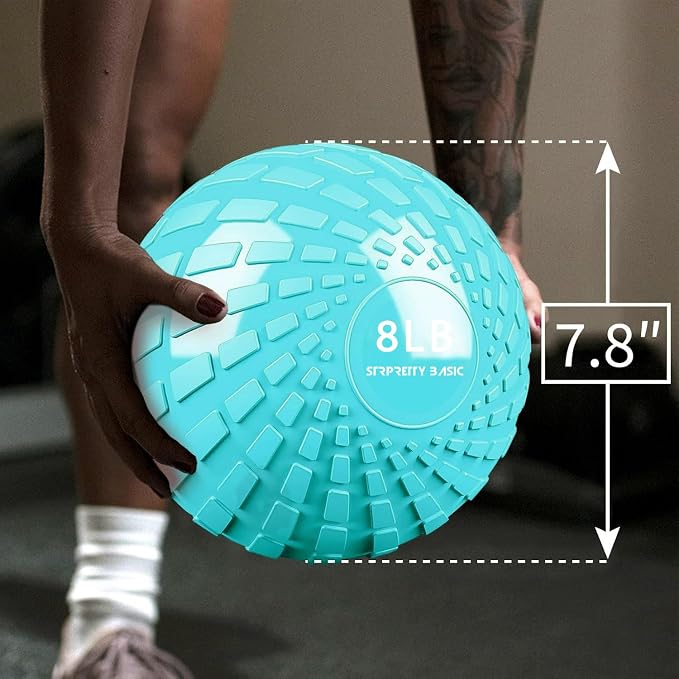 Medicine Ball 8, 10 lbs Slam Ball Weighted Balls for Exercise Strength and Crossfit Workout