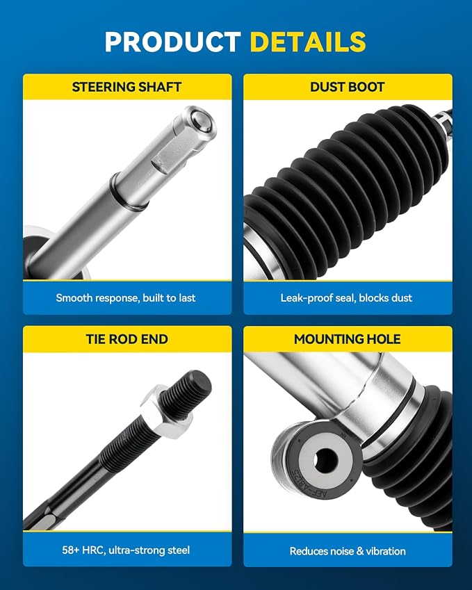 PHILTOP Steering Rack and Pinion for Rendezvous, Venture, Montana, Aztek | 97-05 Venture FWD, Montana, Silhouette, Aztek, 02-07 Rendezvous Replace No.21011026, 22164, 26053458, 26065032