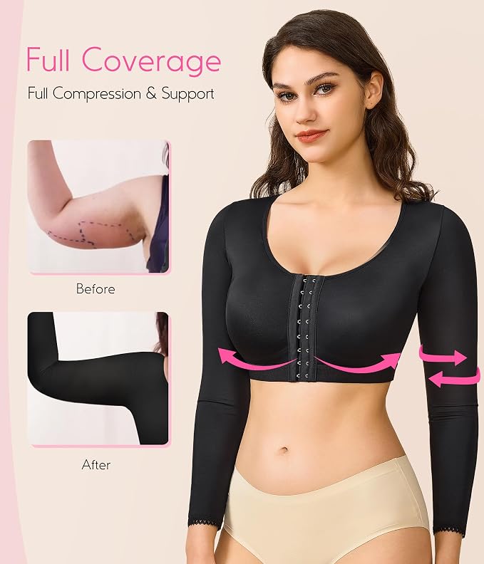BRABIC Shaper Tops for Women Arm Compression Post Surgery Front Closure Bra Tank Top Shapewear