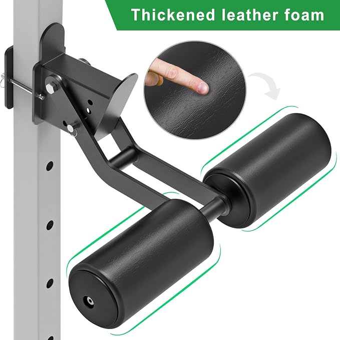 SELEWARE Squat Rack Attachment for Power Cage with 5/8" or 1" Holes | Y-Shaped Dip Bar Attachment, Nordic Hamstring Curl Attachment & Lever Arms for 2x2 or 3x3 Power Rack, Home Gym Accessories