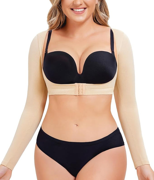 LODAY Upper Arm Shaper for Women Faja Post Surgery Slimming Compression Sleeves Shapewear Tops