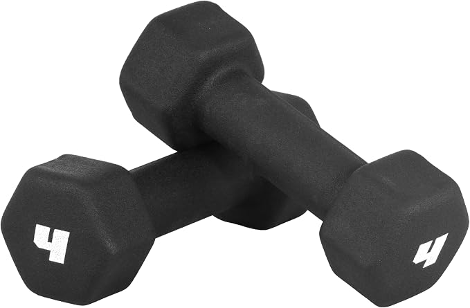 CAP Barbell Neoprene Dumbbell Weights Pairs & Sets | Black