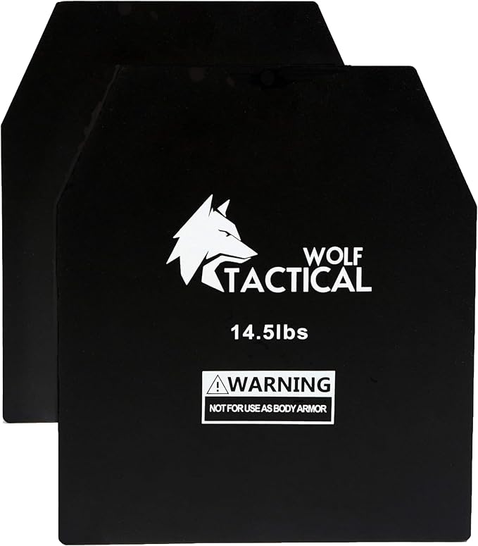 WOLF TACTICAL Weight Vest Plates - 5.75/8.75/14.5/19.75LB Pairs - WODs, Strength Training, Running, Heavy Workouts
