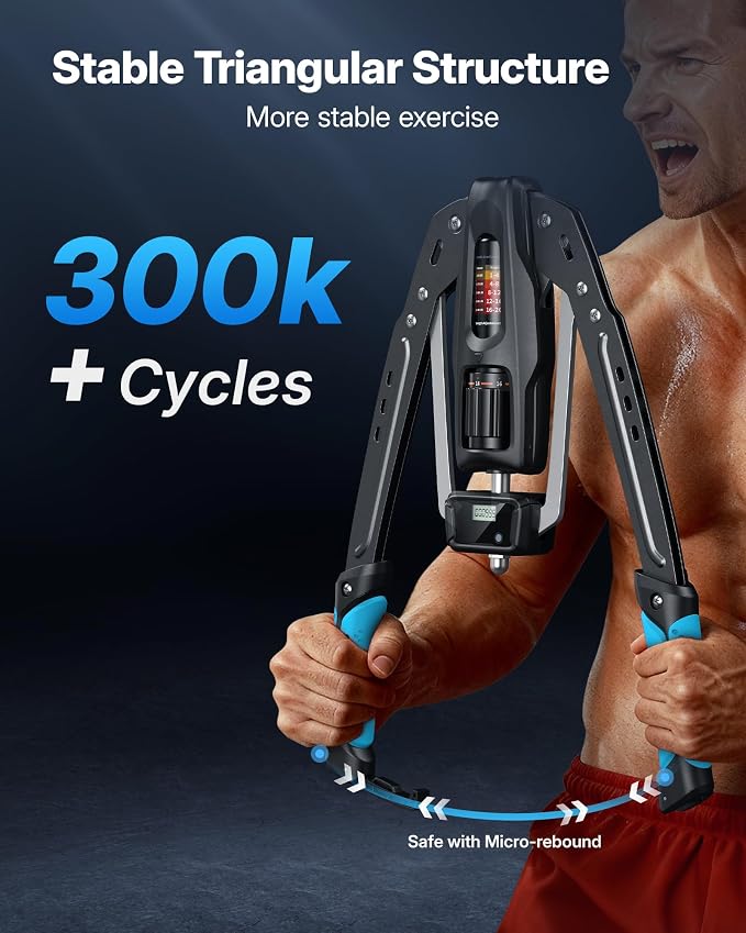 Merach Twister Arm Trainer, 22-440lb Hydraulic Power, Adjustable Home Chest Expander, Shoulder Muscle Training Fitness Equipment, Arm Enhanced Exercise Strengthener
