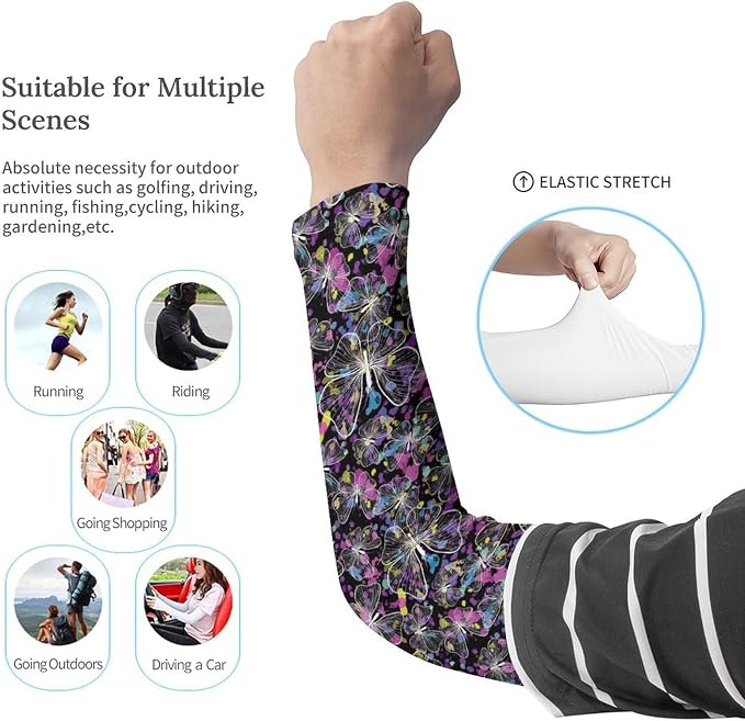 Marble Sports Compression Arm Sleeves for Men & Women - Youth Arm Sleeve Baseball Volleyball Sleeves & Basketball Sleeve
