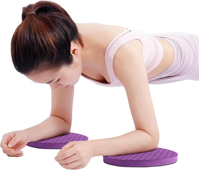 2-Pack TPE Yoga Knee Pads & Exercise Mat - Extra Thick Non-Slip Support for Plank, Push-Up, Kneeling, Pilates & Floor Workouts - Full Body Protection for Knees, Elbows, Wrists - Ideal Yoga Essentials for Women & Men