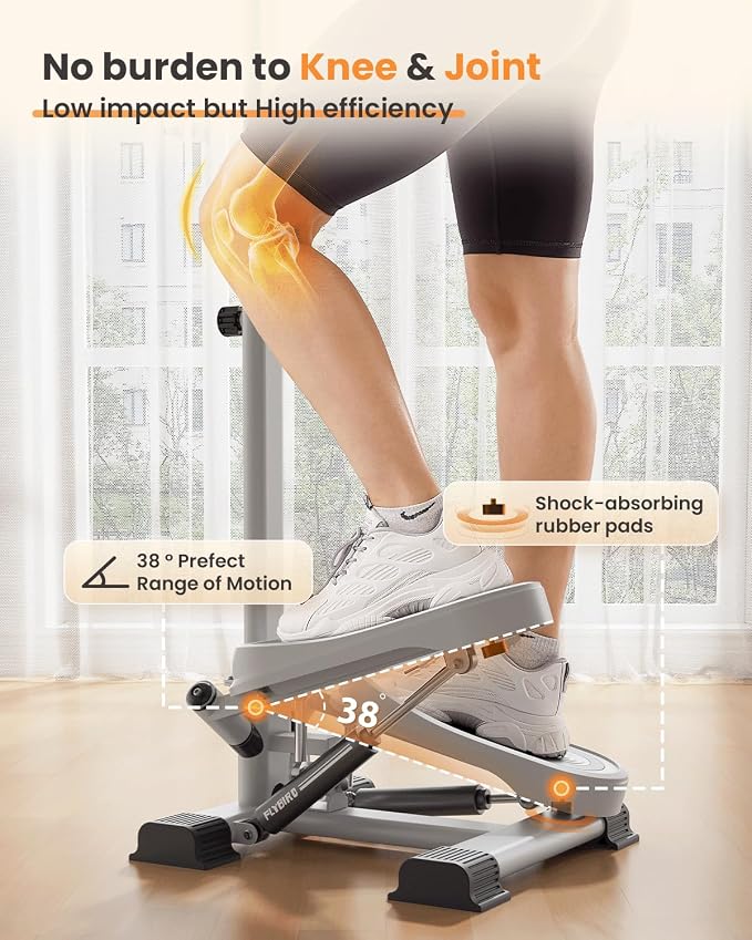FLYBIRD Home Gym Stair Stepper – Compact Cardio & Lower‑Body Workout Machine, Supports Up to 350 LBS, Targets Legs, Hips & Glutes, Ideal Fitness Gear for Both Men and Women