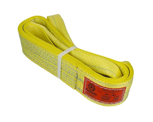 Kennedy Wire Rope & Sling Company 3inches x 6' 2-Ply Twist Eye Polyester Lifting Sling (Various Sizes in Listing) Made in The USA
