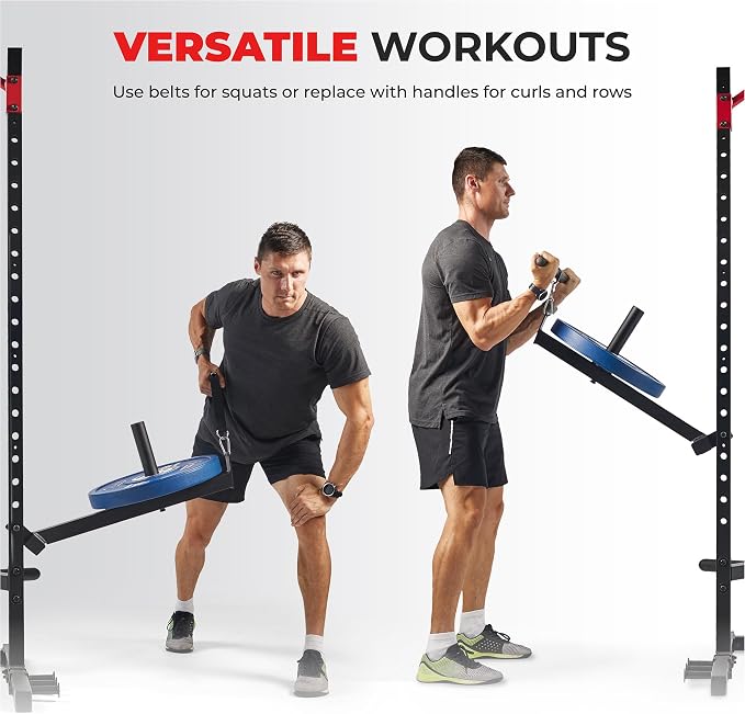 Sunny Health & Fitness Power Cage Squat Rack Attachments for Home Gym | Strength Training, Expanded Workout Variety, Durable Construction, Secure Fit, Quick Installation, Versatile Exercise Support
