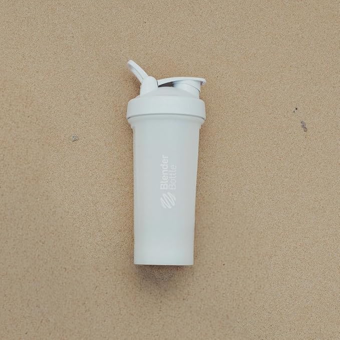 BlenderBottle Classic V2 Plastic Shaker Bottle 32 oz White