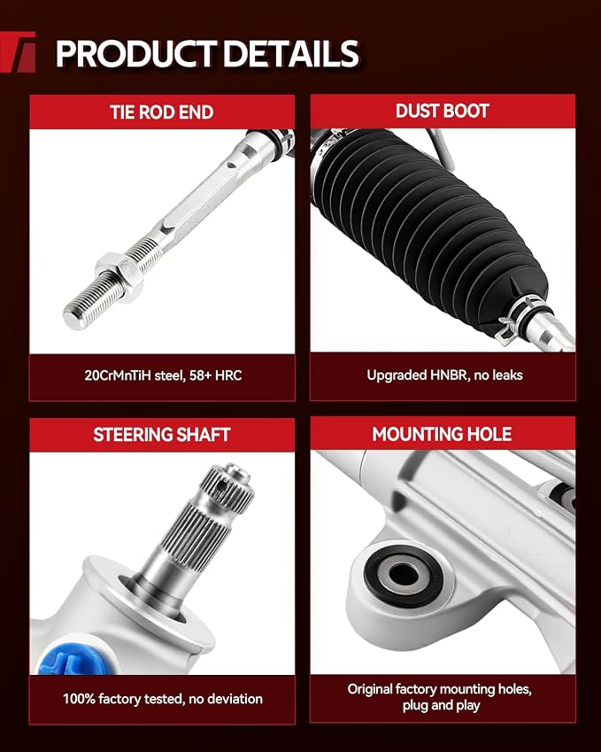 Torchbeam Hydraulic Steering Rack & Pinion Assembly Fit for 2005-2006 Odyssey, Replaces OEM 26-2724