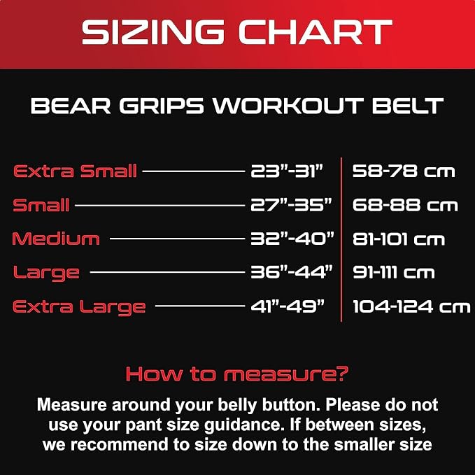 Bear Grips 5mm Leather Weightlifting Belt for Men & Women, Premium Leather with Carrying Case, Double Prong Powerlifting Belt for Squats, Deadlifts, Gym, Stealth Black