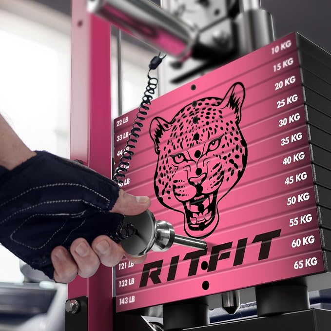 RitFit M1 Pro Smith Machine Cable Crossover Power Cage Home Gym