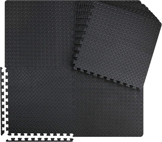 innhom 12/24/48 Tiles Gym Flooring Gym Mats Exercise Mat for Floor Workout Mat Foam Floor Tiles for Home Gym Equipment Garage