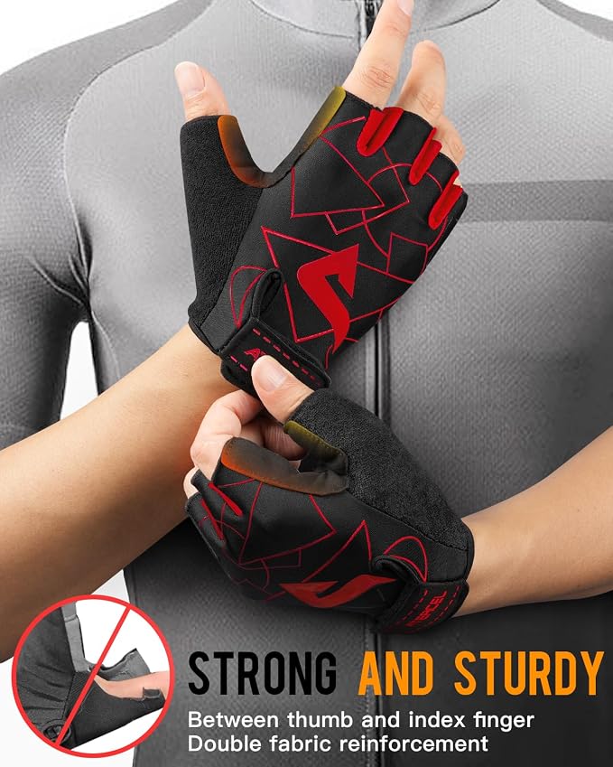 ATERCEL Cycling Gloves, Bike Gloves for Men Women, Bicycle Glove for Cycling, Workout, Gym, Training, Weight Lifting Outdoor, Mountain Bike, and Riding