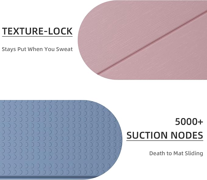 LVME Foldable Yoga Mat, 71"x24"x1/3" Thick(8mm), Non Slip Exercise Mat | SGS Certified POE, Fitness Travel Mat, Easy To Store, Foldable for Exercise, Yoga, Pilates, Home Workouts