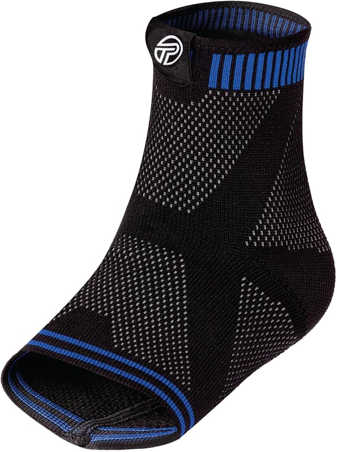 Pro-Tec Athletics 3D Flat Ankle Support, Custom Fit, Breathable Fabric, Multi-Directional Stretch for Support and Flexibility
