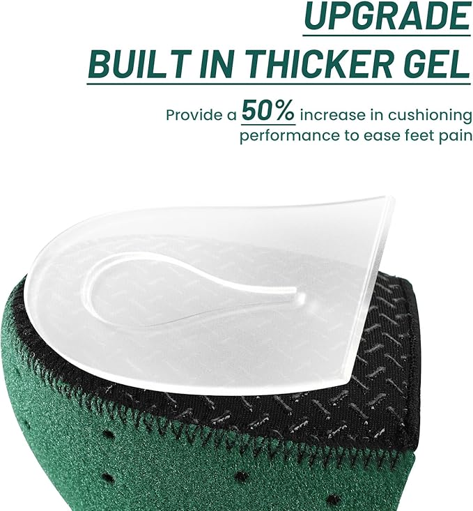Plantar Fasciitis Heel Protector for Shoes - Welnove Anti Slip Heel Cups for Women Men Heels Spur Pain Relief - Heel Inserts Pads for Achilles Tendonitis Dry Cracked Heel Support Cushion (Size L)