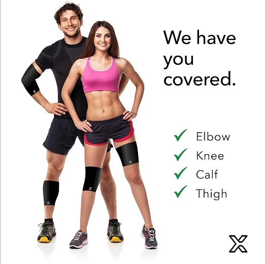 Body Helix Full Knee Compression Sleeve for Knee Pain Relief - Arthritis, Meniscus, Swelling, ACL, Sprains - Knee Sleeve for Women and Men (Black, Small)
