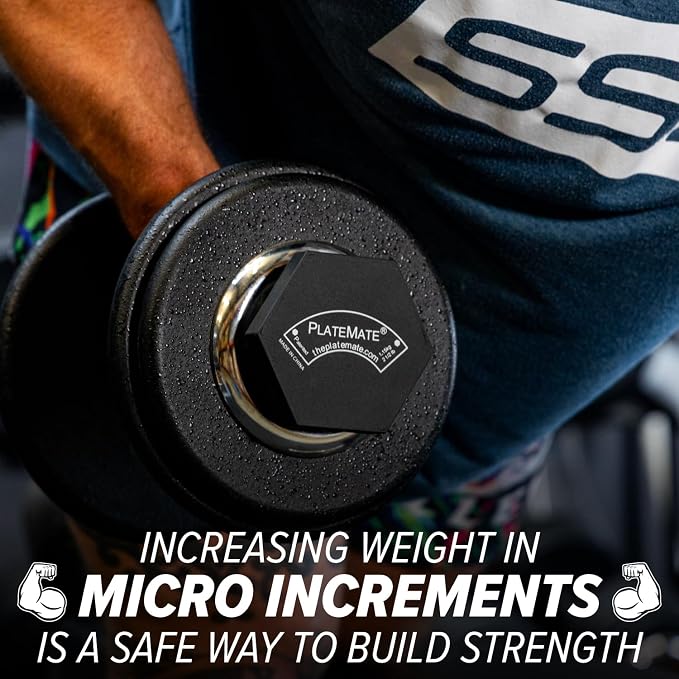 PlateMate Microload Pair Magnetic Weights - Choose Between 1.25 lbs or 2.5 lbs Hex