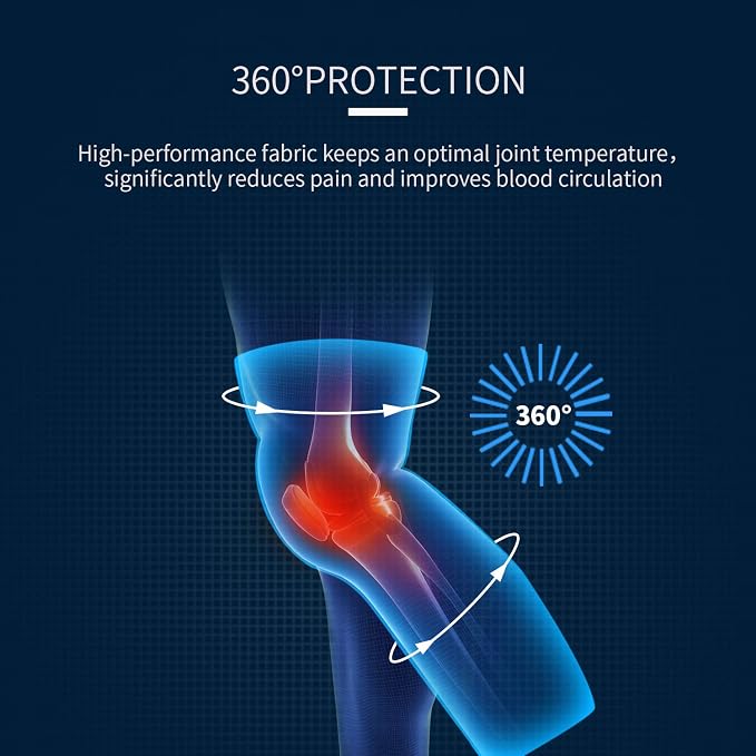 SKDK Full Leg Sleeves Long Compression Leg Sleeve Knee Sleeves Protect Leg, for Man Women Basketball, Arthritis Cycling Sport