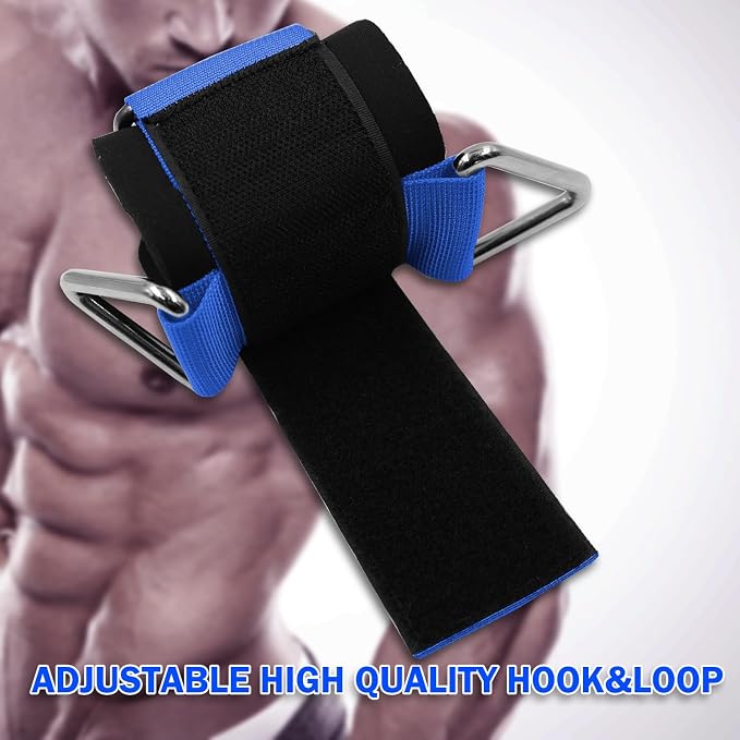 Wrist Cuffs for Cable Machines – Padded & Adjustable Straps for Lateral Raises, Tricep Pushdowns & Strength Training