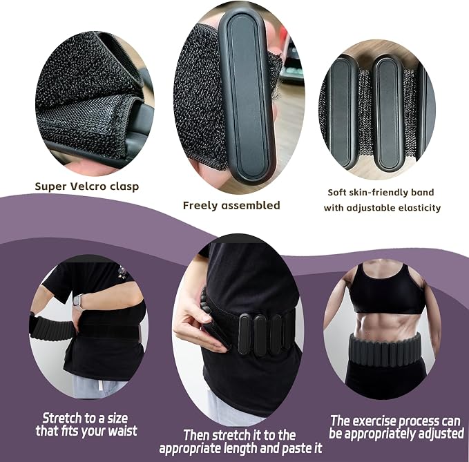 BBK Up to LBS Adjustable Weighted Belt For Women and Men, Weighted Walking Exercise Belt for Gym, Strength Training, Wrist & Ankle
