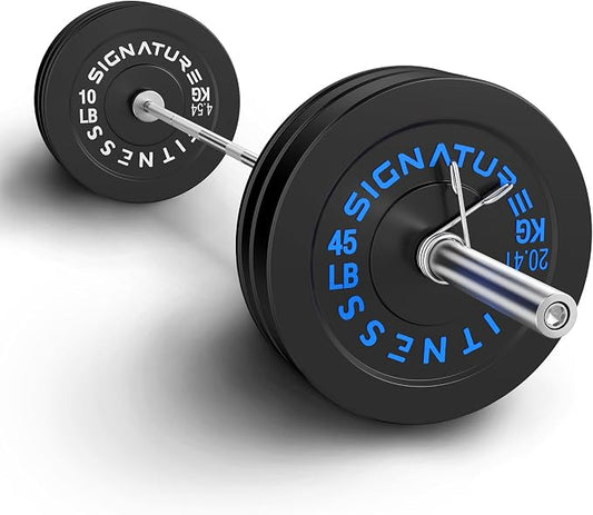 Fitvids 2-Inch Olympic Rubber Weight Plates Sets, Bumper Plates Set Barbell for Strength Training, 160-370 Lbs Multiple Options
