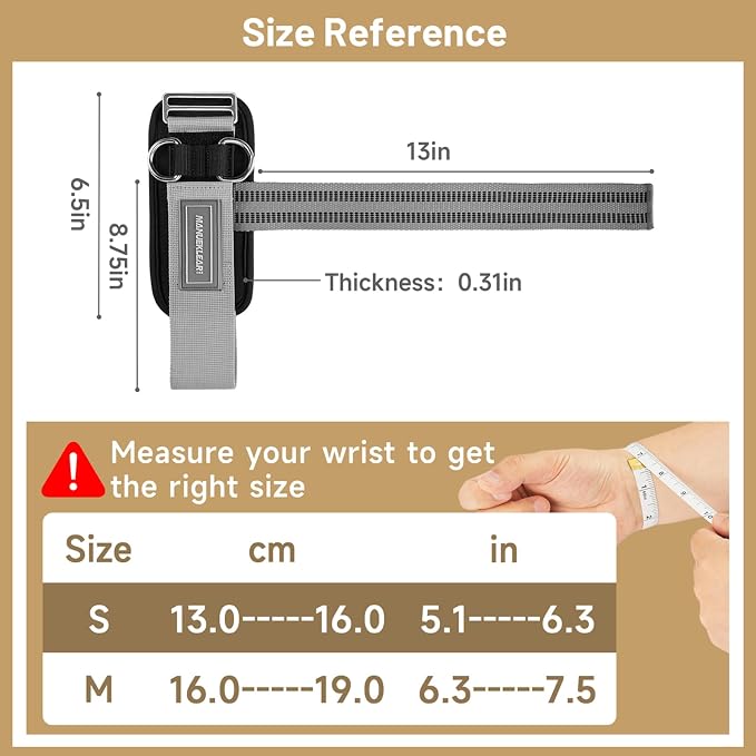 M MANUEKLEAR Wrist Straps for Weightlifting, Gym Lifting Straps with D Rings for Cable Machine,Weight Lifting Wrist Wraps for Men Women