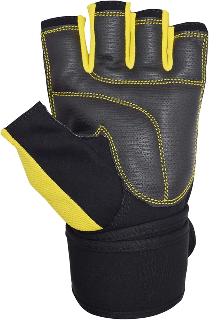 MRX Weightlifting Gloves for Men Workout Gloves Mens Wrist Support Lifting Gloves Male Gym Gloves | Workout Gym Accessories for Men Weight Lifting Fingerless Gym Exercise for Powerlifting