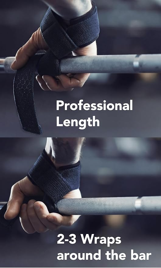 Fitgriff® Lifting Wrist Straps for Weightlifting, Gym, Deadlift, Workout (Made of Premium Cotton & Padded) - Men & Women