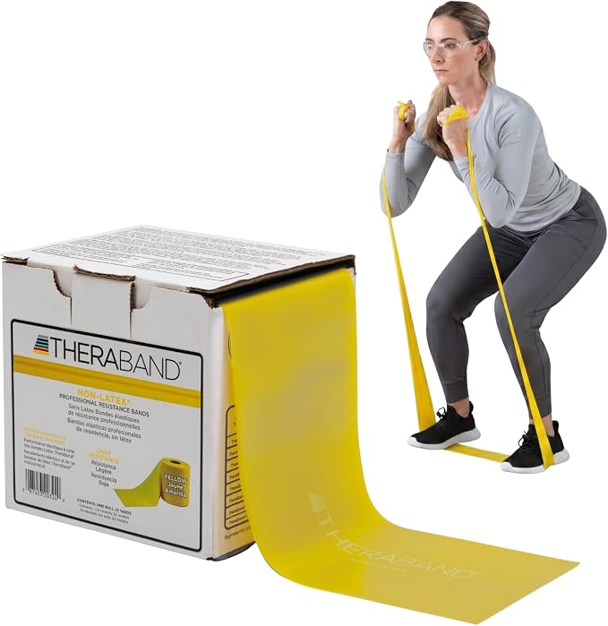 THERABAND Resistance Band, Gold, Max, 25-Yard Roll, Latex-Free, Elastic Band for Exercise, Physical Therapy, Yoga, Pilates, Stretching, Home Workouts, Color-Coded for Easy Resistance Levels