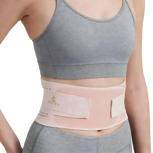 RANDY SUN Back Support for Women Ergonomic, Lightweight Posture Corrector for Office, Commute, No Pinching or Slipping, Improve Slouching Gentl, Pink,S-M