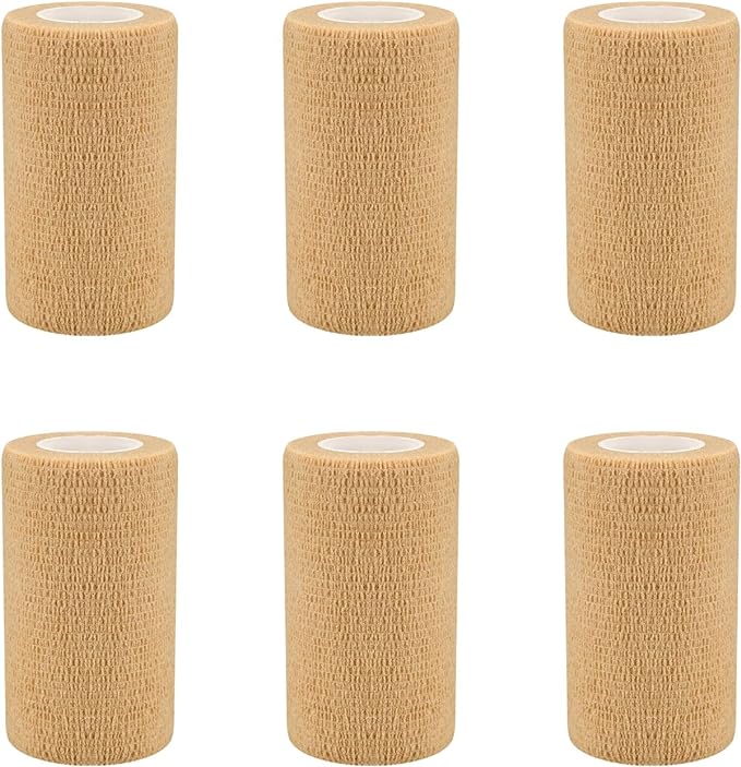6pcs 2in Self Adhesive Bandage Wraps, 12 Colors, 5 Yard Wraps for Sports