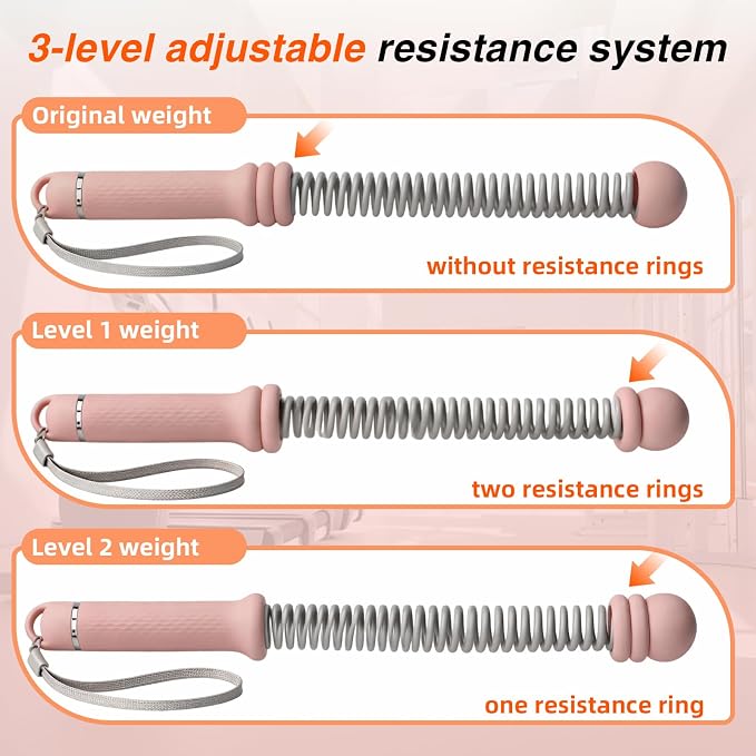 Weighted Ropeless Battle Ropes, High-Resistance Portable Heavy-Duty Cordless Rope for Home Gym with Poster, Low Noise. HIIT and Low-Impact Cardio Aerobic Training for Men & Women