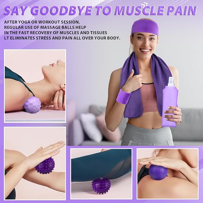 Halloscume 24 Pcs Pilates Kit, Home Pilate Equipment for Women, Pilates Ring and Ball Set with Stretching Strap, Water Bottle, Magic Circle, Yoga Ring, Gym Bag, Resistance Band, Anti Slip Sock