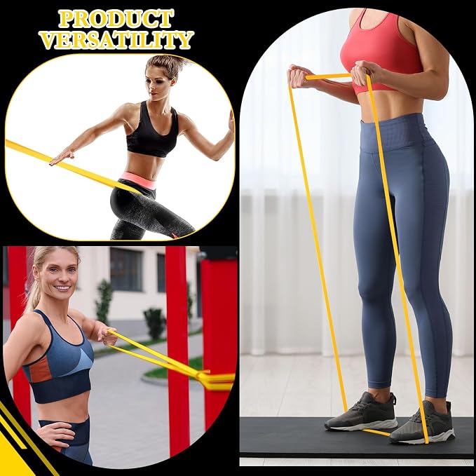 Foilswirl 8 Pcs Resistance Bands for Working Out | Pull Up Assistance Bands, Fitness, Full-body Training, Physical Therapy and Stretch Workout for Men, Women, Home, Outdoor