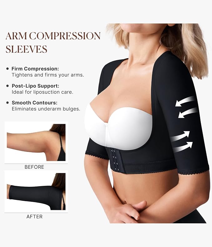 BRABIC Women's Shapewear Tops Post Surgery Compression Sleeve for Arm Shaper