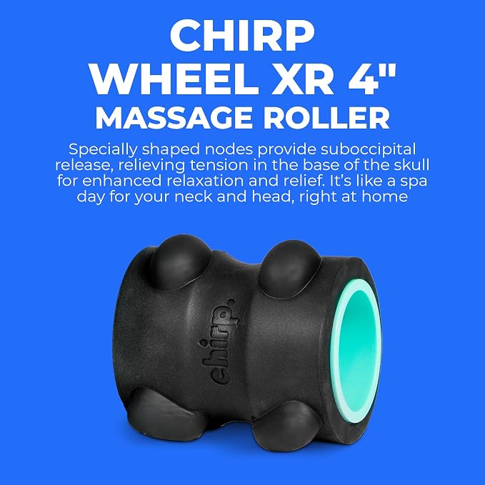 Chirp Wheel XR 4" Neck Wheel for Headache and Tension Relief, Mint | Neck Roller and Head Stretcher, Suboccipital Release Wheel, Tension Headache Massager, 4 Inch