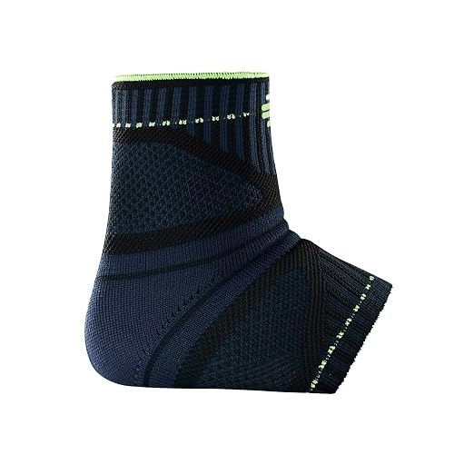 Bauerfeind Sports Ankle Support Dynamic - Ankle Compression Sleeve for Freedom of Movement - 3D AirKnit Fabric for Breathability - Premium Quality & Washable (XL, Black)