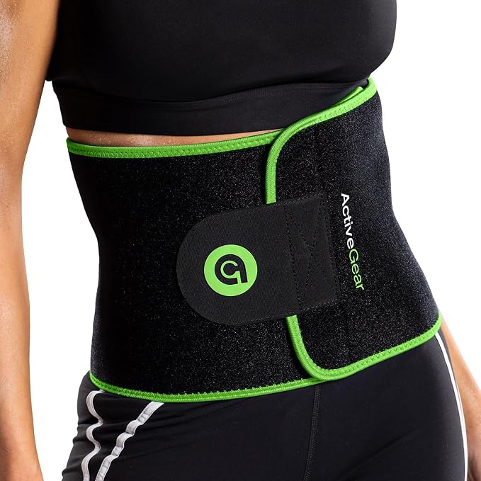 Premium Waist Trimmer & Trainer Belt for Men and Women - Sweat-Enhancing Slimming Wrap for Stomach, Adjustable Fit