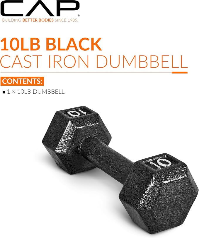 CAP Barbell Cast Iron Hex Dumbbell | Multiple Options