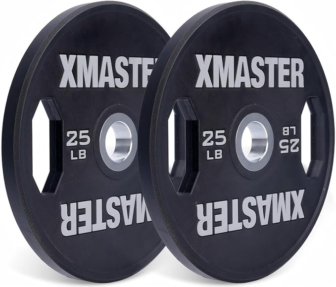 XMASTER FITNESS Urethane Black Grip Plate