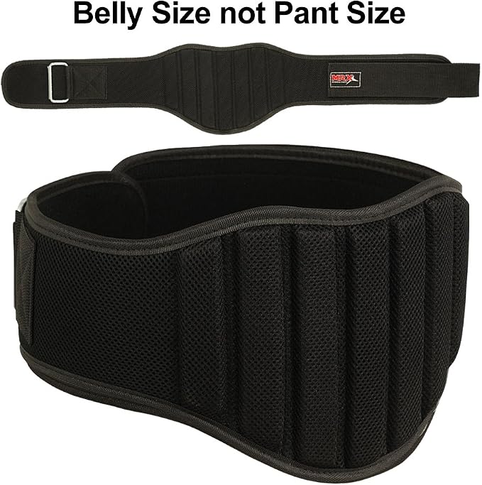 MRX Weight Lifting Belts for Men Fitness Training Gym Back Support Powerlifting Belt 8" Wide Workout Belts for Deadlift, Squat, Weightlifting, Strength Training