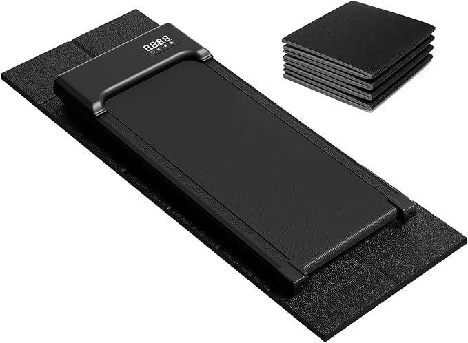 Walking Pad Mat – 68" x 24", 1/4" Thick Treadmill Mat for Carpet Floors | Non-Slip High Density for Bike, Elliptical, Home Gym Use