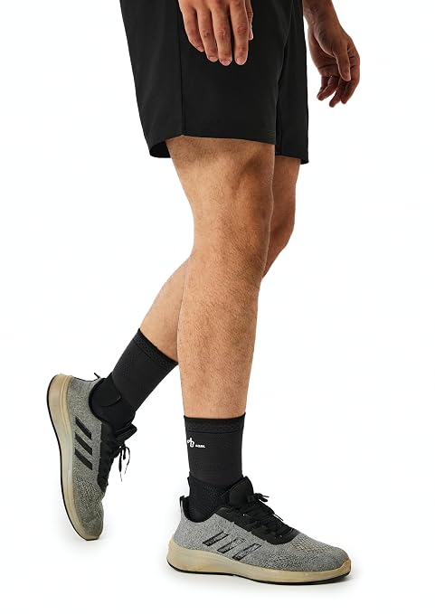 ABIRAM Ankle Brace for Men & Women - Adjustable Compression Sleeve with Wrap, Stability Support & Relief for Sprained Ankle, Plantar Fasciitis & Achilles Tendonitis - Breathable Running & Sports Gear