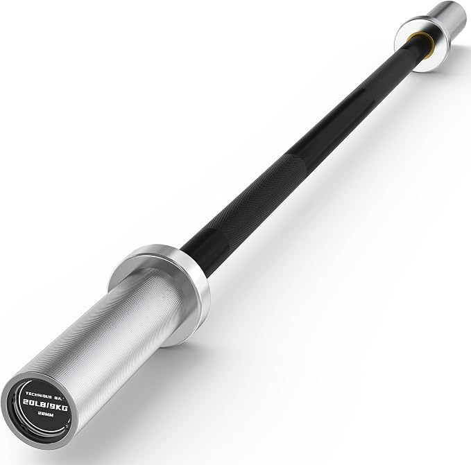 HANDBODE Olympic Barbell, 4FT, 5FT, 6FT & 7FT Weight Bar, Multiple Options | 2-Inch Needle Bearings, Hard Chrome Coating, Knurled Grip, Powerlifting, Bench Press, Deadlift, Squat, Hip Thrusts And Cleans